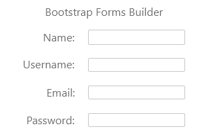 Bootstrap Forms Builder