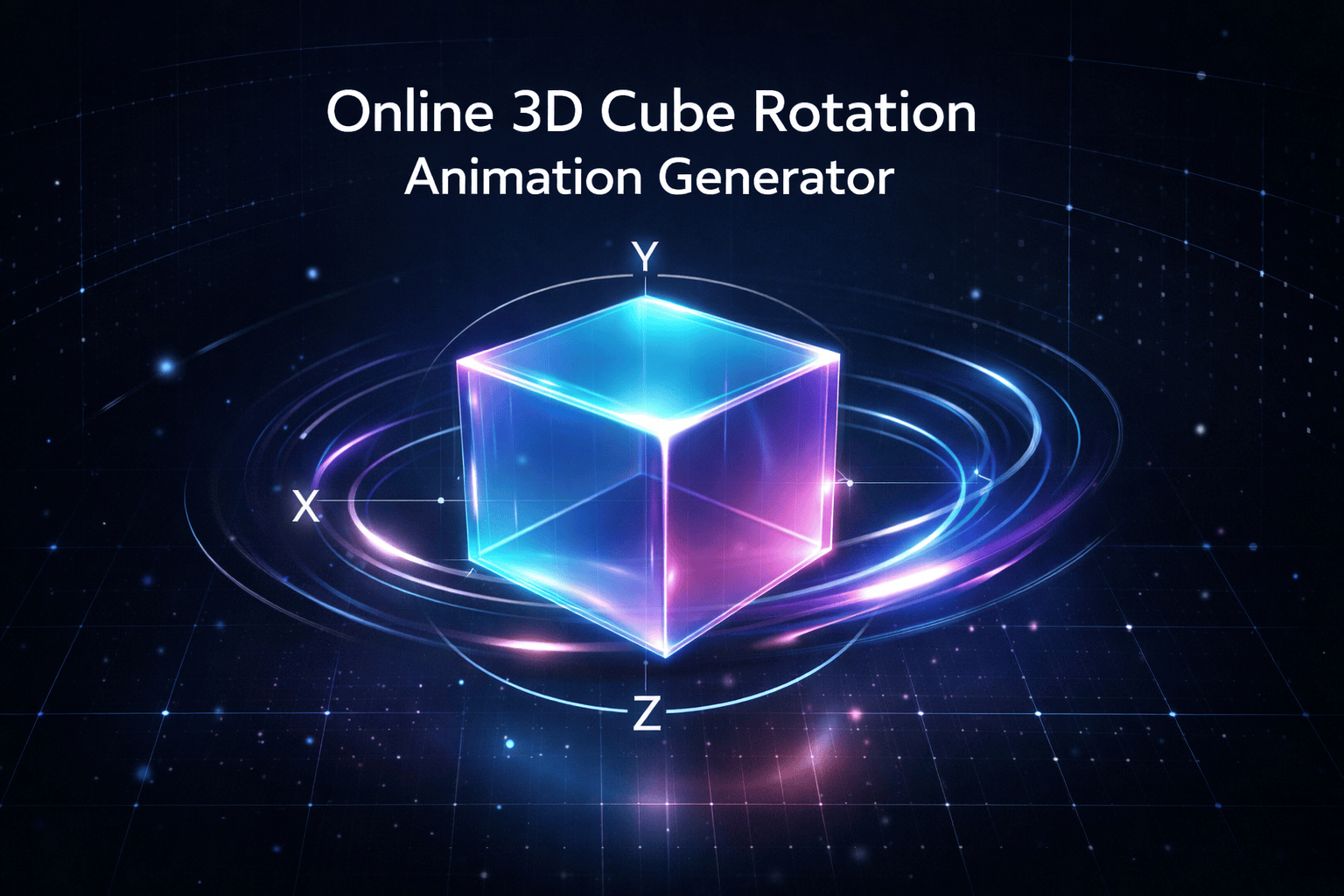 Online CSS 3D Cube Rotation Animation Generator