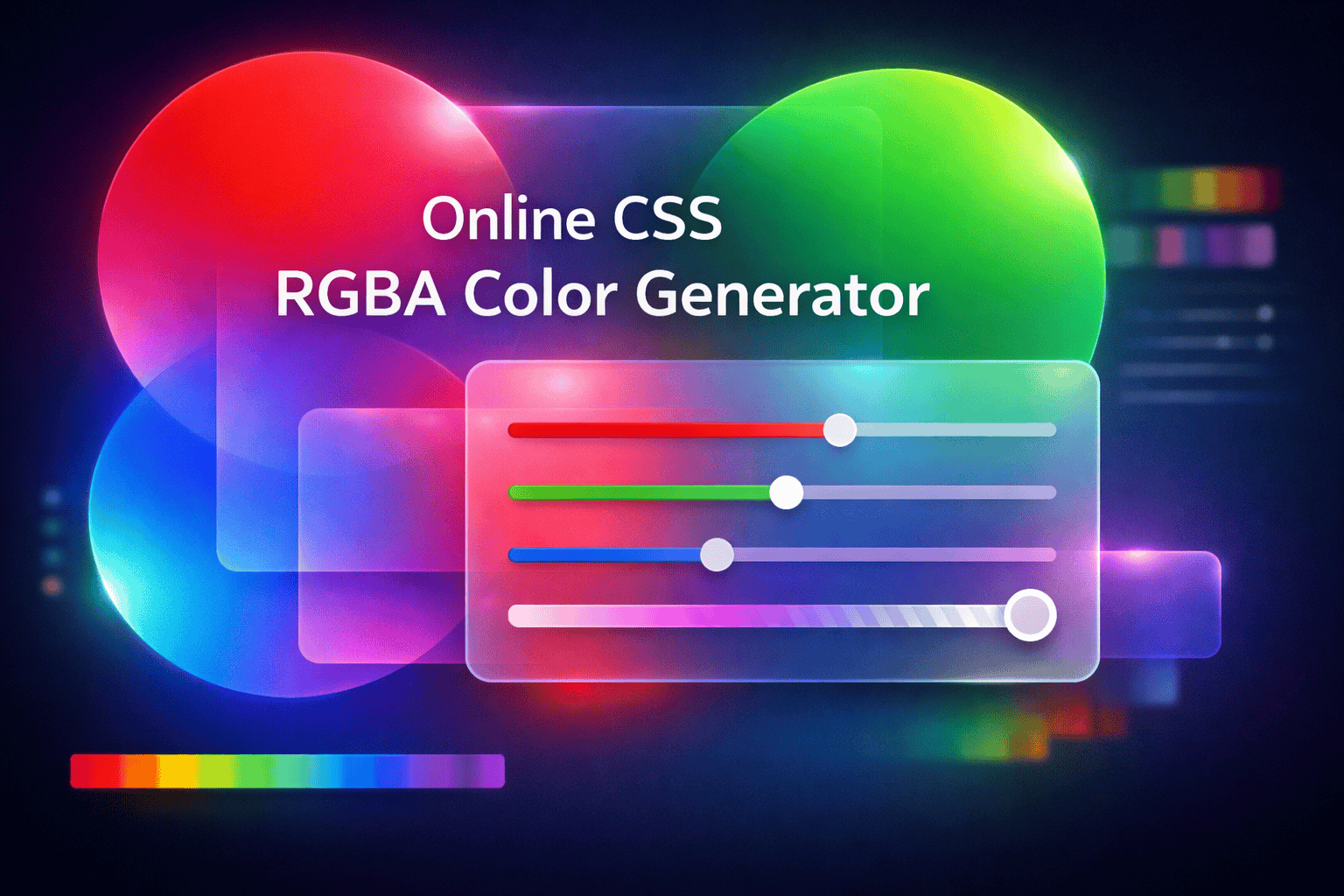Online CSS RGBA Transparency Color Generator