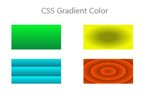 CSS Gradient Color Linear Radial