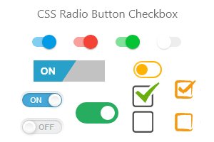 CSS Radio Button Checkbox