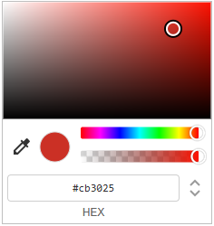 chrome style color picker
