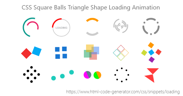 267+ CSS Loading Animation | Square Loader