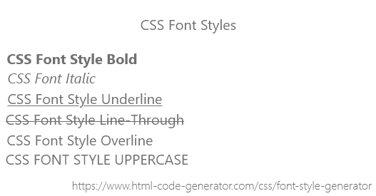 bånd Snart Uafhængighed CSS Font Style Generator | Paragraph Texts Styling