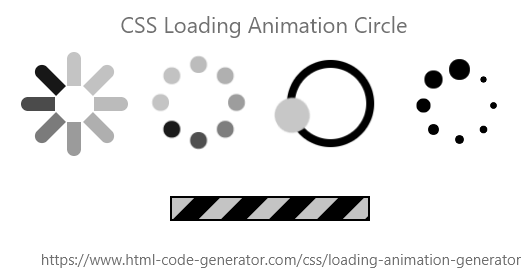 Generate Online CSS Loading animation circle