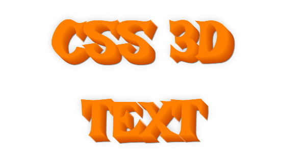 CSS 3D Text Generator | CSS Multiple Text Shadows Effect
