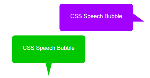 how to make speech bubble in html