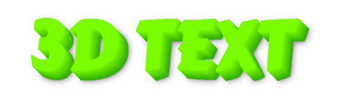 CSS 3D Text